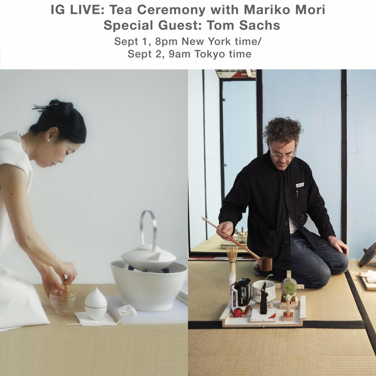 SCAI THE BATHHOUSE News 【IG LIVE】Tea Ceremony with Mariko Mori